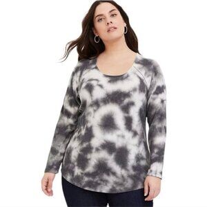Torrid Waffle  Scoop Neck Long Sleeve Tee
